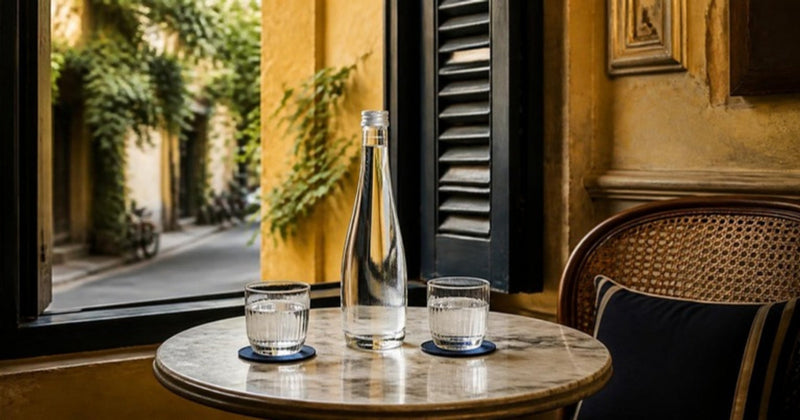 Khách sạn boutique phố cổ Hà Nội với chai nước thủy tinh Yên Tử Montane