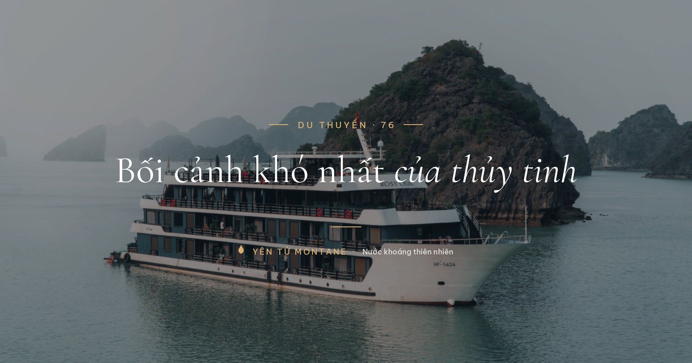 Nước uống cho du thuyền biển hành trình dài ngày trên vịnh